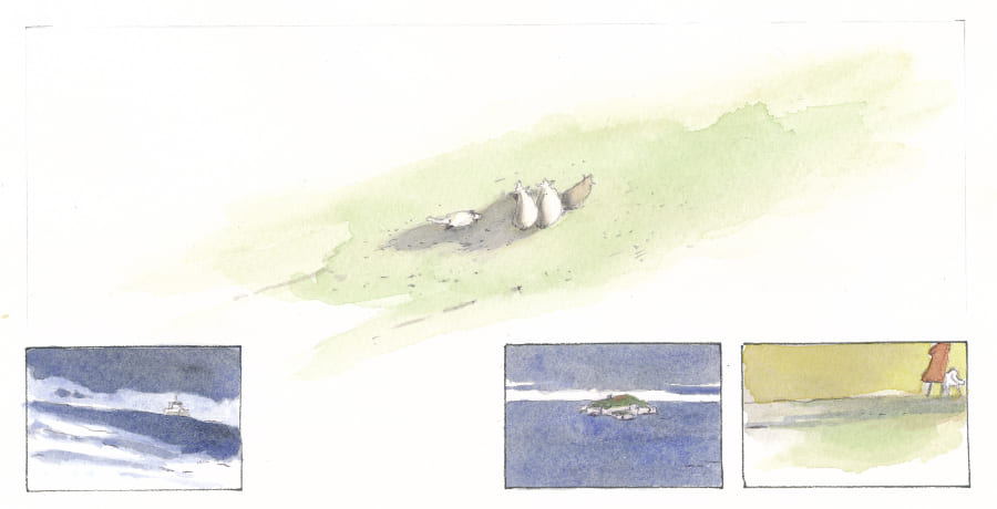 Schafe Hund und Insel - Graphic Novel - Susan Brandy - Rittiner Gomez
