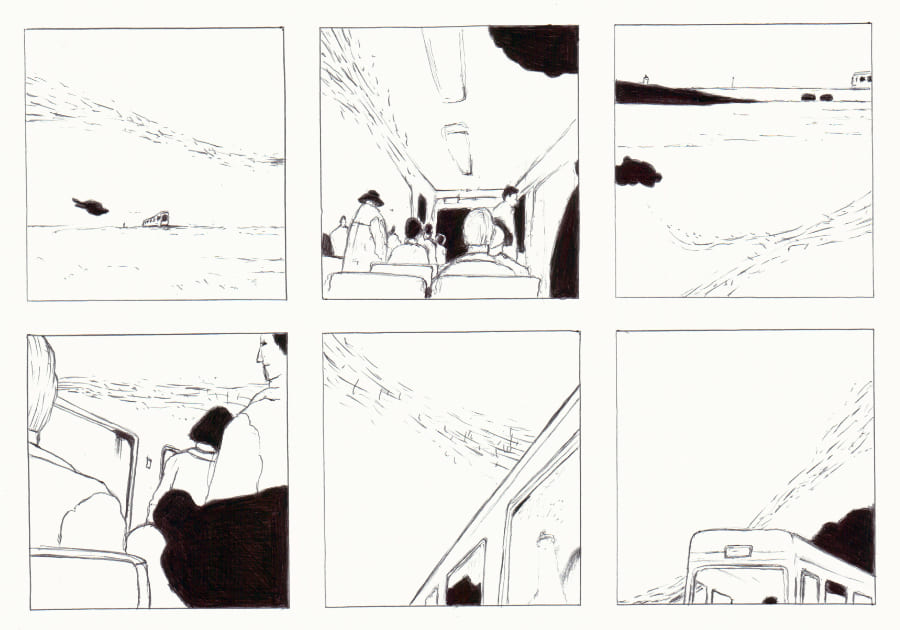 Tramfahrt über die Insel Comics Graphic Novel