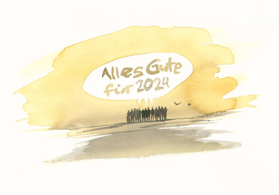 Wünschen alles Gute für 2024 Graphic Novel