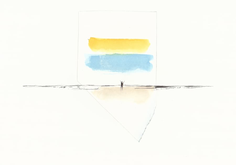 Zeichnung Aquarell Collage Zeichnung Aquarell Collage Graphic Novel Artwork