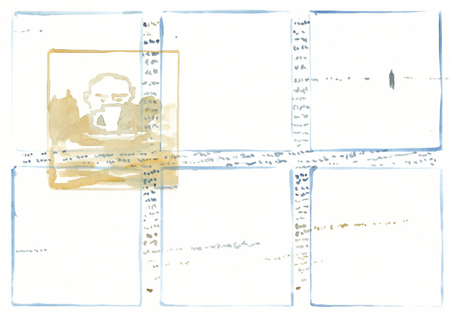 Panels ohne sinnvollen Inhalt Graphic Novel Artwork