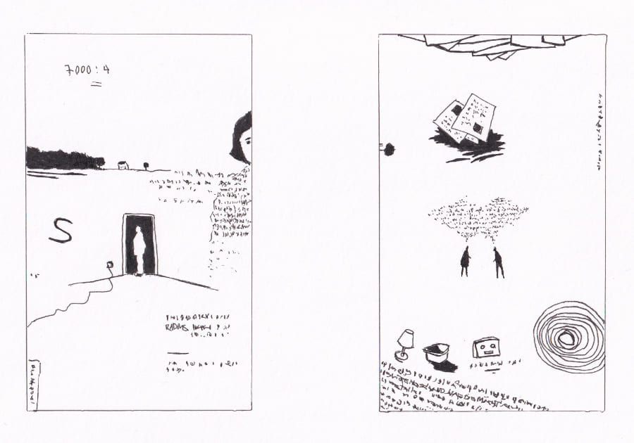 Skizze Mail-Art Graphic Novel Artwork