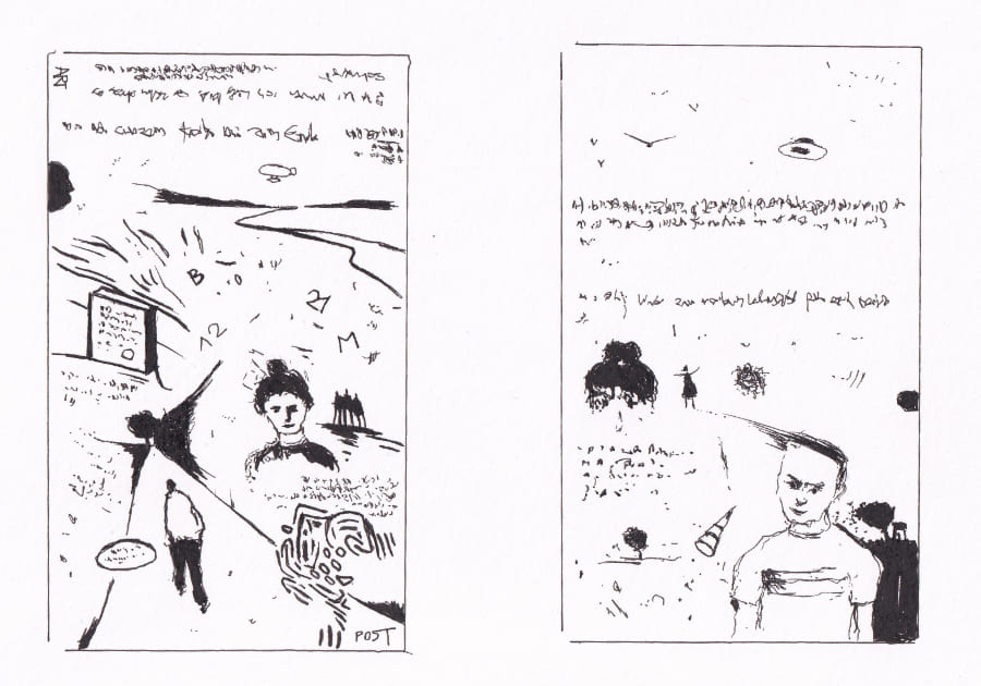 Skizze Mail-Art Graphic Novel Artwork