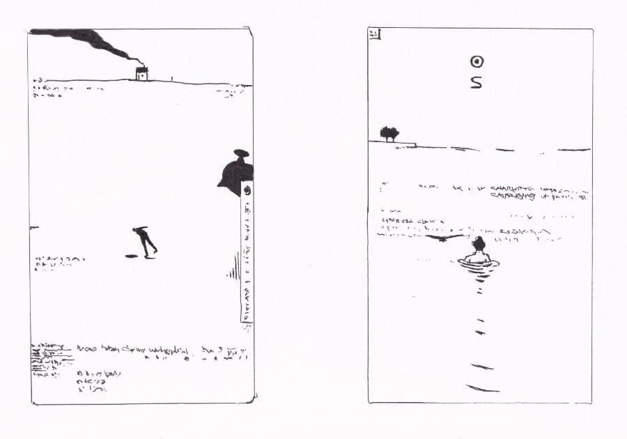 Skizze Mail-Art Graphic Novel Artwork