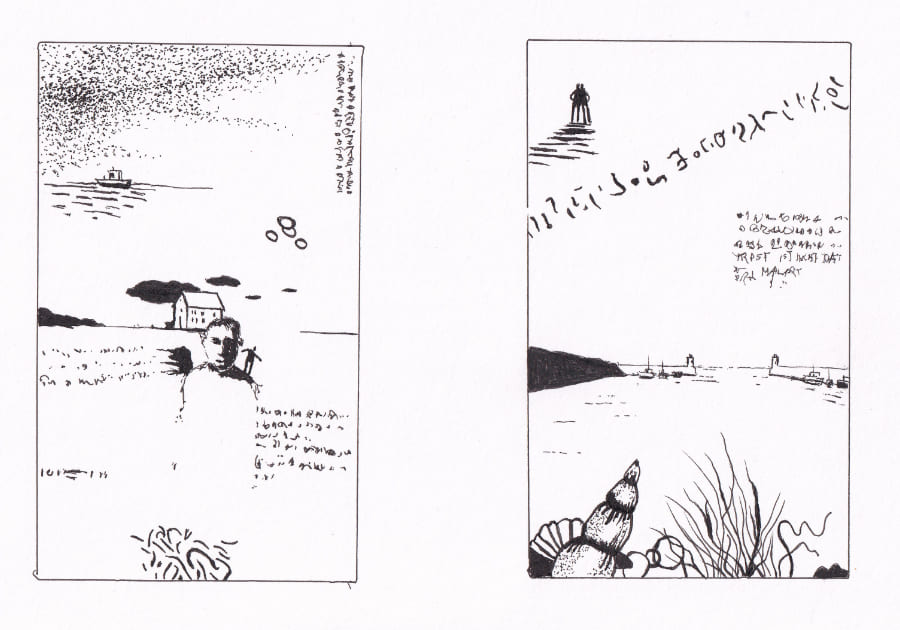 Skizze Mail-Art Graphic Novel Artwork