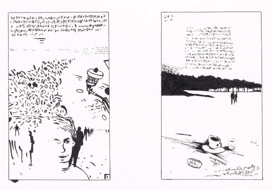 Skizze Mail-Art Graphic Novel Artwork