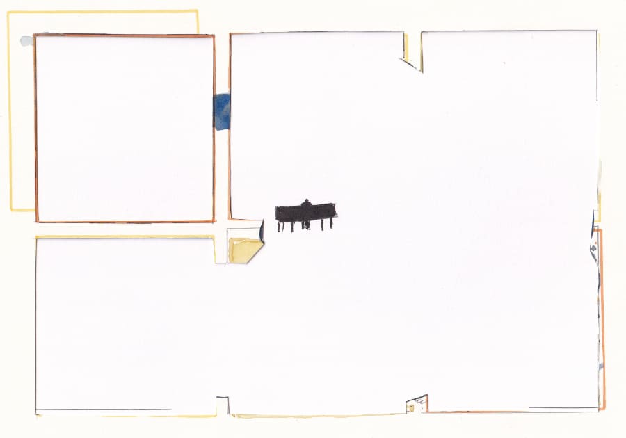 Pianospieler Graphic Novel Artwork