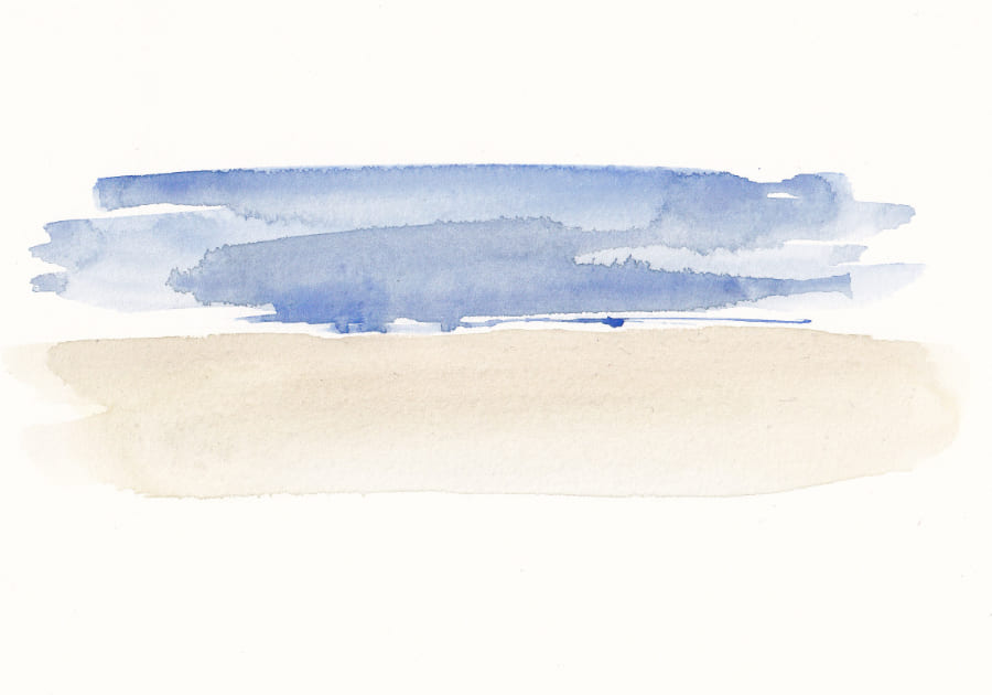 Aquarell Meer Graphic Novel Artwork