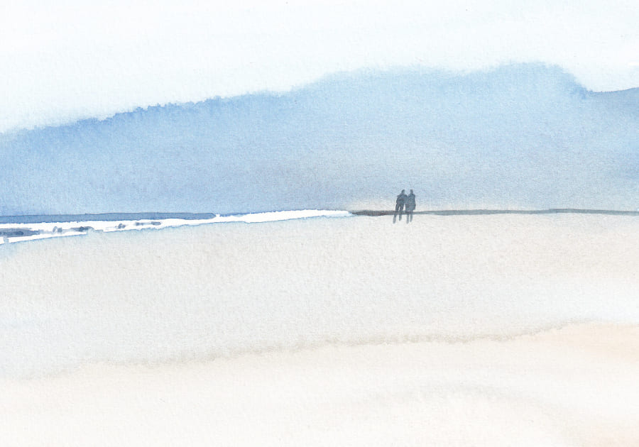 Aquarell Meer Graphic Novel Artwork